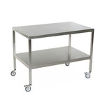 Stainless Steel Tables with Two Shelves and Casters - MCM572S-CA - 1 Each - MDL-MPH08MCM572SC