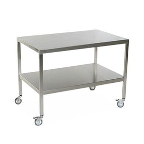 Stainless Steel Tables with Two Shelves and Casters - MCM572S-CA - 1 Each - MDL-MPH08MCM572SC
