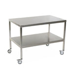 Stainless Steel Tables with Two Shelves and Casters - MCM573S-CA - 1 Each - MDL-MPH08MCM573SC