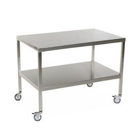 Stainless Steel Tables with Two Shelves and Casters - MCM573S-CA - 1 Each - MDL-MPH08MCM573SC