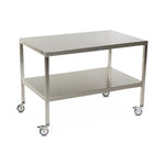 Stainless Steel Tables with Two Shelves and Casters - MCM574S-CA - 1 Each - MDL-MPH08MCM574SC