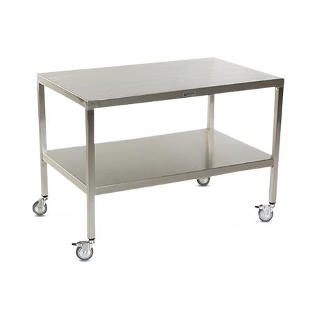 Stainless Steel Tables with Two Shelves and Casters - MCM574S-CA - 1 Each - MDL-MPH08MCM574SC