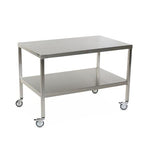 Stainless Steel Tables with Two Shelves and Casters - MCM578S-CA - 1 Each - MDL-MPH08MCM578SC