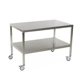 Stainless Steel Tables with Two Shelves and Casters - MCM578S-CA - 1 Each - MDL-MPH08MCM578SC