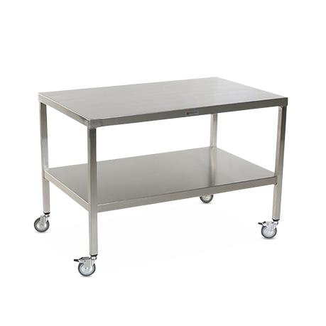 Stainless Steel Tables with Two Shelves and Casters - MCM578S-CA - 1 Each - MDL-MPH08MCM578SC