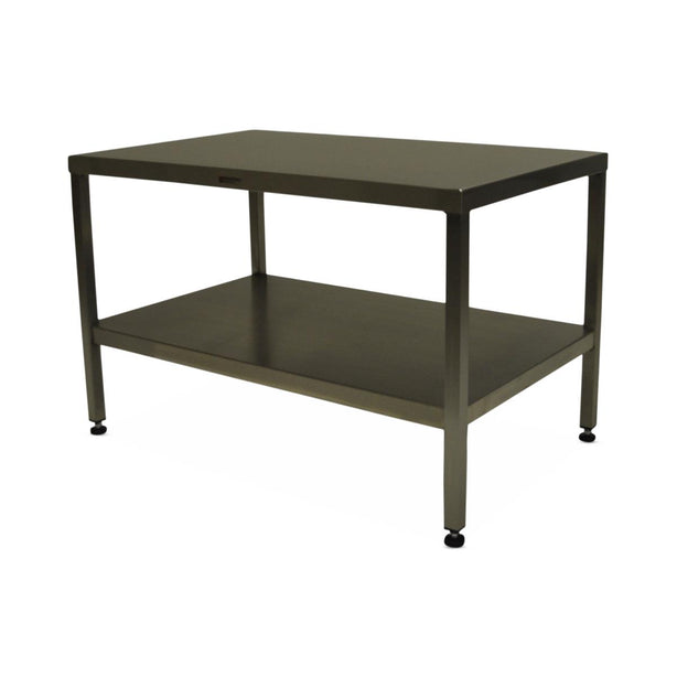 Stainless Steel Tables with Two Shelves and Floor Levelers - MCM578S-LL - 1 Each - MDL-MPH08MCM578SL
