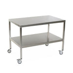 Stainless Steel Tables with Two Shelves and Casters - MCM579S-CA - 1 Each - MDL-MPH08MCM579SC