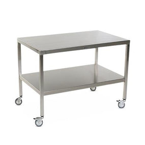 Stainless Steel Tables with Two Shelves and Casters - MCM579S-CA - 1 Each - MDL-MPH08MCM579SC