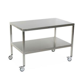 Stainless Steel Tables with Two Shelves and Casters - MCM580S-CA - 1 Each - MDL-MPH08MCM580SC
