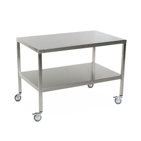 Stainless Steel Tables with Two Shelves and Casters - MCM580S-CA - 1 Each - MDL-MPH08MCM580SC