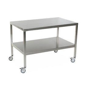 Stainless Steel Tables with Two Shelves and Casters - MCM581S-CA - 1 Each - MDL-MPH08MCM581SC