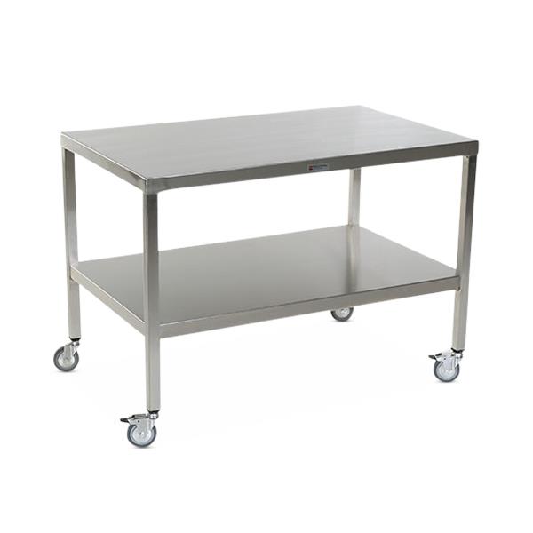 Stainless Steel Tables with Two Shelves and Casters - MCM581S-CA - 1 Each - MDL-MPH08MCM581SC