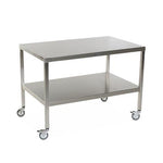 Stainless Steel Tables with Two Shelves and Casters - MCM582S-CA - 1 Each - MDL-MPH08MCM582SC