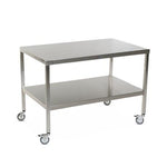 Stainless Steel Tables with Two Shelves and Casters - MCM583S-CA - 1 Each - MDL-MPH08MCM583SC