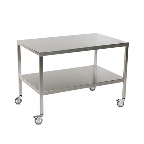 Stainless Steel Tables with Two Shelves and Casters - MCM583S-CA - 1 Each - MDL-MPH08MCM583SC