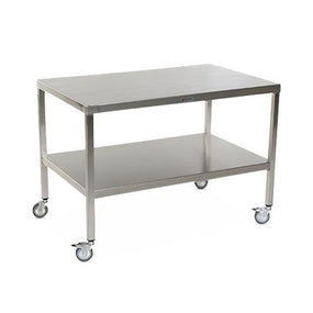 Stainless Steel Tables with Two Shelves and Casters - MCM585S-CA - 1 Each - MDL-MPH08MCM585SC