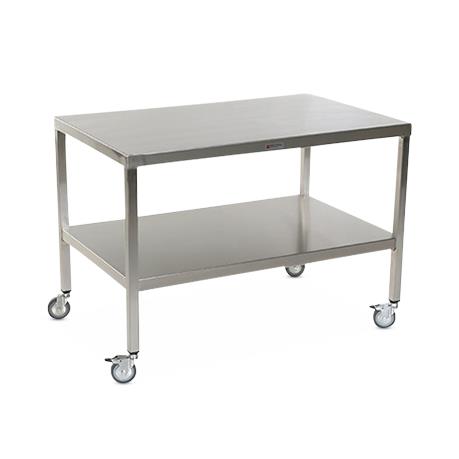 Stainless Steel Tables with Two Shelves and Casters - MCM585S-CA - 1 Each - MDL-MPH08MCM585SC