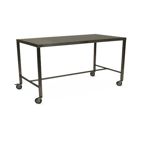 Stainless Steel Tables with H-Braces and Casters - MCM587H-CA - 1 Each - MDL-MPH08MCM587HC