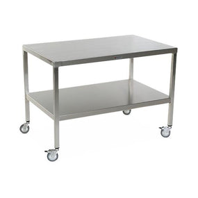 Stainless Steel Tables with Two Shelves and Casters - MCM587S-CA - 1 Each - MDL-MPH08MCM587SC