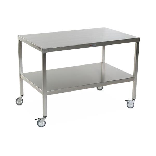 Stainless Steel Tables with Two Shelves and Casters - MCM587S-CA - 1 Each - MDL-MPH08MCM587SC