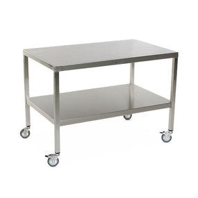 Stainless Steel Tables with Two Shelves and Casters - MCM588S-CA - 1 Each - MDL-MPH08MCM588SC