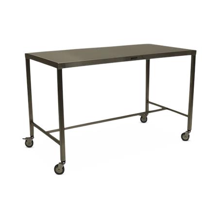 Stainless Steel Tables with H-Braces and Casters - MCM589H-CA - 1 Each - MDL-MPH08MCM589HC