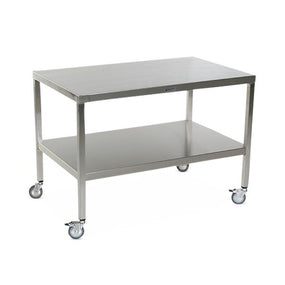 Stainless Steel Tables with Two Shelves and Casters - MCM589S-CA - 1 Each - MDL-MPH08MCM589SC