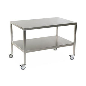 Stainless Steel Tables with Two Shelves and Casters - MCM590S-CA - 1 Each - MDL-MPH08MCM590SC
