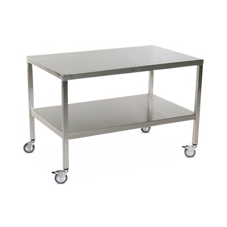 Stainless Steel Tables with Two Shelves and Casters - MCM590S-CA - 1 Each - MDL-MPH08MCM590SC