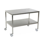 Stainless Steel Tables with Two Shelves and Casters - MCM591S-CA - 1 Each - MDL-MPH08MCM591SC