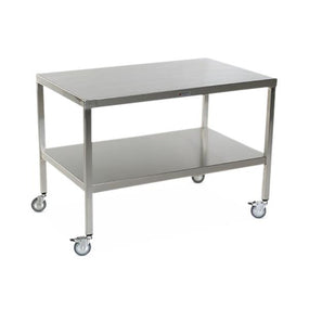 Stainless Steel Tables with Two Shelves and Casters - MCM591S-CA - 1 Each - MDL-MPH08MCM591SC