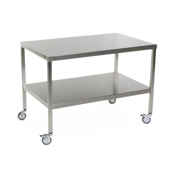 Stainless Steel Tables with Two Shelves and Casters - MCM591S-CA - 1 Each - MDL-MPH08MCM591SC