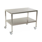 Stainless Steel Tables with Two Shelves and Casters - MCM592S-CA - 1 Each - MDL-MPH08MCM592SC