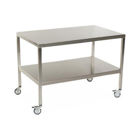 Stainless Steel Tables with Two Shelves and Casters - MCM592S-CA - 1 Each - MDL-MPH08MCM592SC