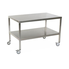 Stainless Steel Tables with Two Shelves and Casters - MCM593S-CA - 1 Each - MDL-MPH08MCM593SC