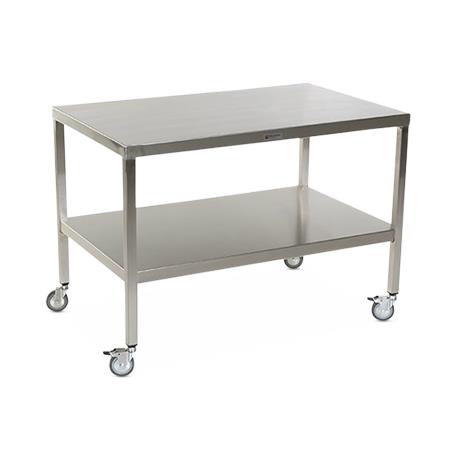 Stainless Steel Tables with Two Shelves and Casters - MCM594S-CA - 1 Each - MDL-MPH08MCM594SC