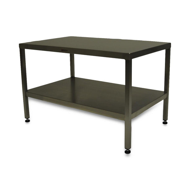 Stainless Steel Tables with Two Shelves and Floor Levelers - MCM594S-LL - 1 Each - MDL-MPH08MCM594SL