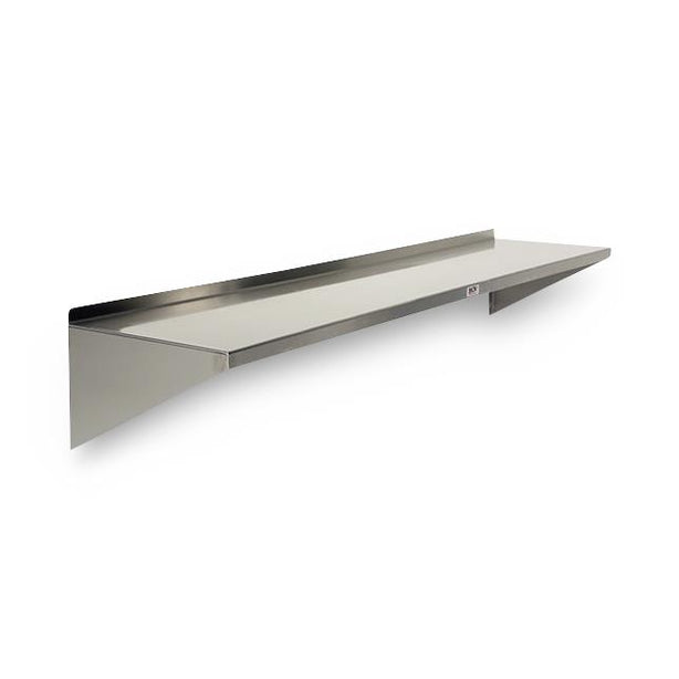 Stainless Steel Shelves Shelf, Wall Mounted, SS, 12X72 - MCM664 - 1 Each