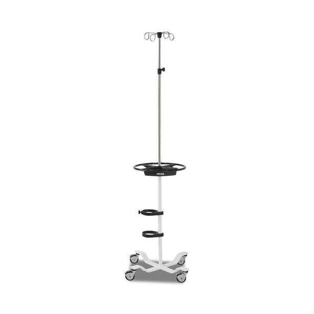 Pryor Patient Pal IV Stand, 4 Leg, with O2 Tank Holder - MPH101