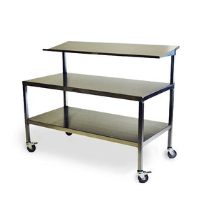 Mid Central Medical 2-Tier Back Tables MCM555 - 1.0 Each