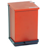 CARDINAL/DETECTO SCALE CO Metal Step-On Trash Cans, Steel with Baked Epoxy Finish, Red, 24 qt. - P-24R - 1 Each