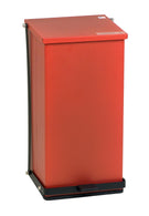 CARDINAL/DETECTO SCALE CO Metal Step-On Trash Cans, Steel with Baked Epoxy Finish, Red, 48 qt. - P-48R - 1 Each
