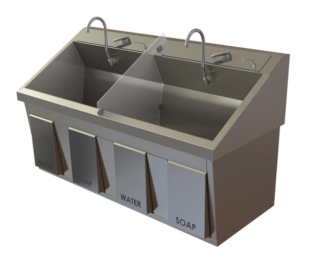 Stainless Steel Surgical Scrub Sinks - SS64-IR-MB-PB - 1 Each - MDL-MPHSS64IRMBPB