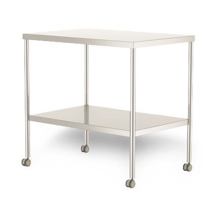 Mac Medical Inc Mac Medical Instrument Tables with Shelf T0005-GR 1.0 Each-MDL-MPHT0005GR