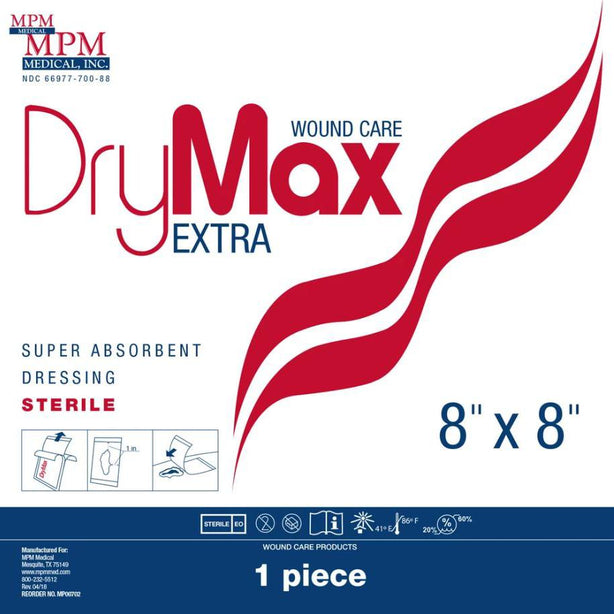 MPM MEDICAL, INC DryMax Extra Superabsorbent Dressings MP00702 10 Each - MDL-MPVMP00702