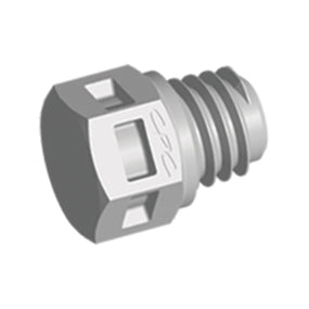 Threaded Plug, Natural, 100/Bag - 10-32 UNF Thread - MP