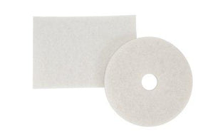 3M 4100 Series White Super Polish Pad 4100-61500045069 - 5.0 Each