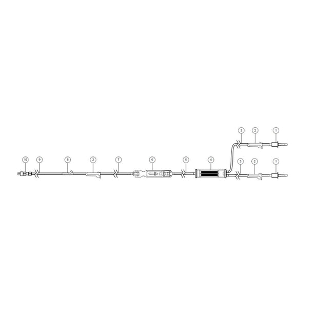 Eitan Sapphire Infusion Administration Set, Microbore, Nonvented Spike - 12004-000-0004 - 1 Each