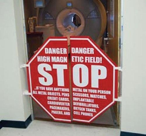 Splt Sign MRIEQUIP MRI-Split Swinging Stop Sign MT-5000 1 Each - MDL-MRQMT5000 ...