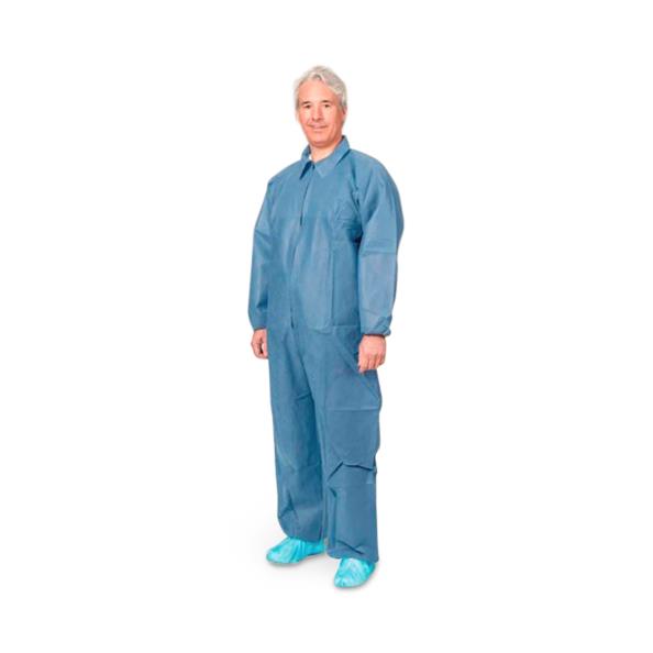 Precept Medical with Coverall, SMS, Elastic Wrist and Ankle, Blue, XXXL - MRS1547XXXL